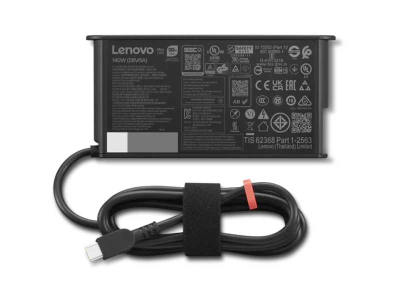 4X21U28818 ThinkPad Mobile Workstation 140W USB-C GaN Slim AC Adapter-EU