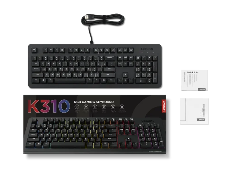 GY41N91873 Lenovo Legion K310 RGB Gaming Keyboard - US English
