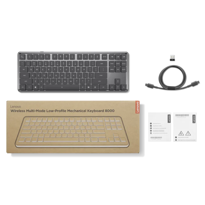 4Y41V37381 Lenovo Wireless Multi-Mode Low-Profile Mechanical Keyboard 8000-Nordic